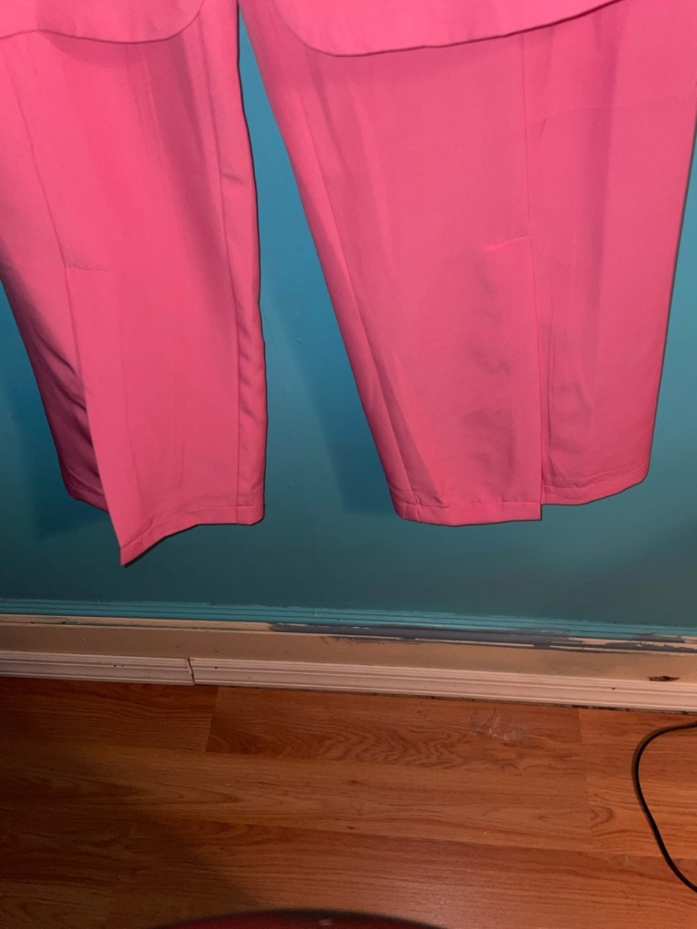 Women’s Pink Two-Piece Blazer and Wide-Leg Pant Set - Picture 14 of 14